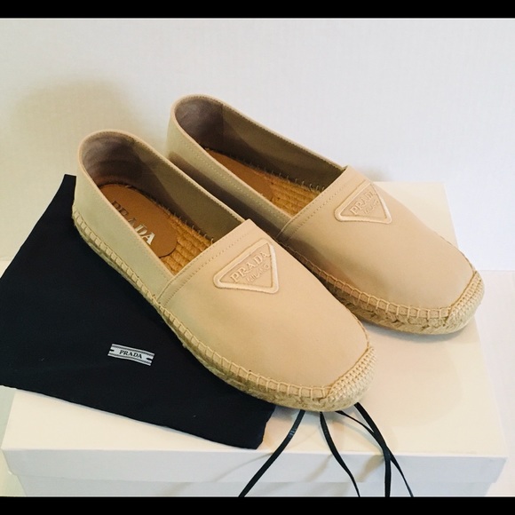 Prada Shoes - NEW! PRADA Espadrille Corda Canvas Flat Logo New In Box 9 / 39 EU